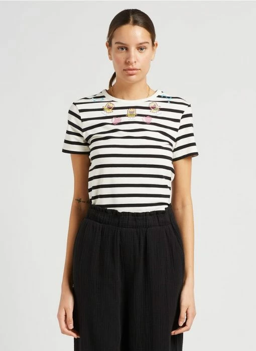 MAX & Co. TAMAEAT - T-shirt Van Katoenmix Met Ronde Hals En Strepen | Gestreepte 3 MAX & Co. TAMAEAT - T-shirt Van Katoenmix Met Ronde Hals En Strepen | Gestreepte -MAX & Co. Verkoopwinkel 4043813