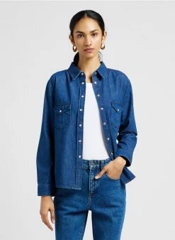 MAX & Co. AUSTIN - Overhemd Van Katoenen Spijkerstof | Jeans Onbewerkt