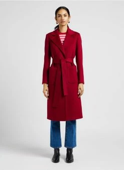 MAX & Co. RUNAWAY1 - Lange, Wollen Jas Met Reverskraag | Rood