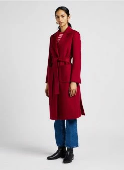 MAX & Co. RUNAWAY1 - Lange, Wollen Jas Met Reverskraag | Rood 8 MAX & Co. RUNAWAY1 - Lange, Wollen Jas Met Reverskraag | Rood -MAX & Co. Verkoopwinkel 4044028