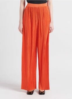 MAX & Co. TURCHINO - Wijde Broek Met Plooien | Oranje