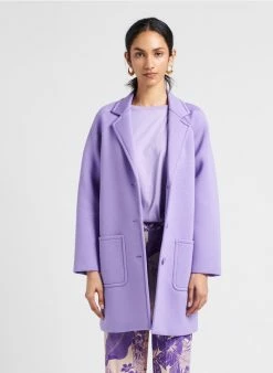 MAX & Co. CEDRATA - Jas Met Reverskraag Materiaalblend | Violet